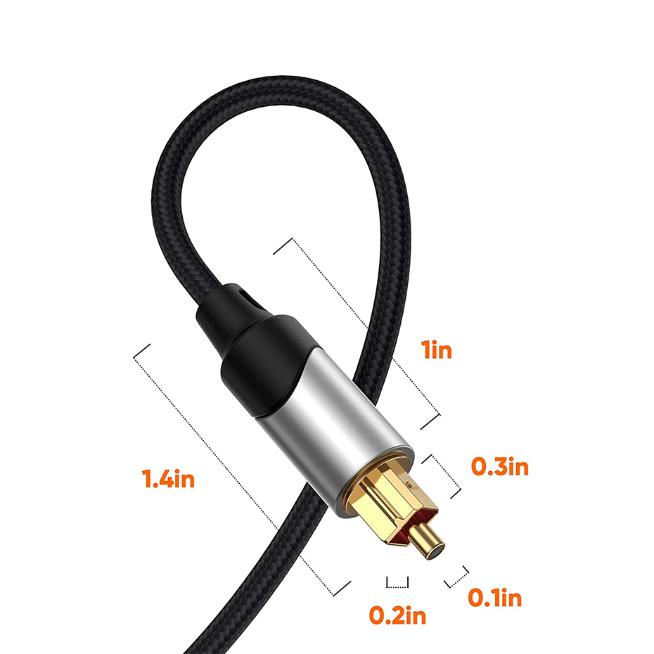 Toslink Digitale Optische Audiokabel Gevlochten Toslink SPDIF Coaxkabel AC3 Dolby 5.1CH Digitale Hifi digitale audiokabel