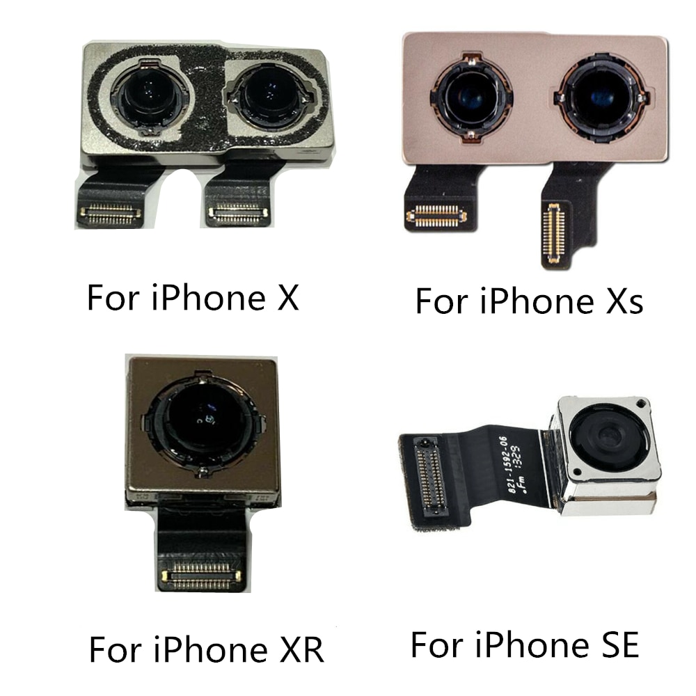 Achteruitrijcamera Voor Iphone 5S 6 6S 7 8 Plus X Xr Xs Xs Max 11 11pro Terug camera Achter Hoofd Camera Lens Flex Kabel Vervangende Onderdelen