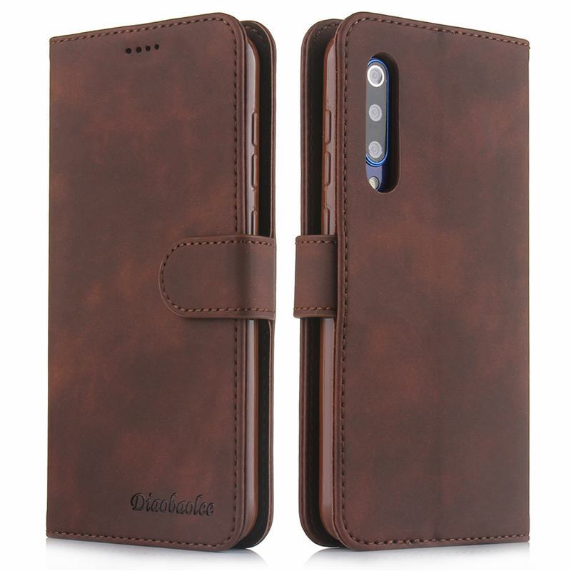 Fällen Für Xiaomi Mi 9 SE Fall Abdeckung Magnetische Flip Mit Karte Slot Brieftasche Plain Vintage Leder Telefon Tasche Für xiomi Mi 9 9se Coque