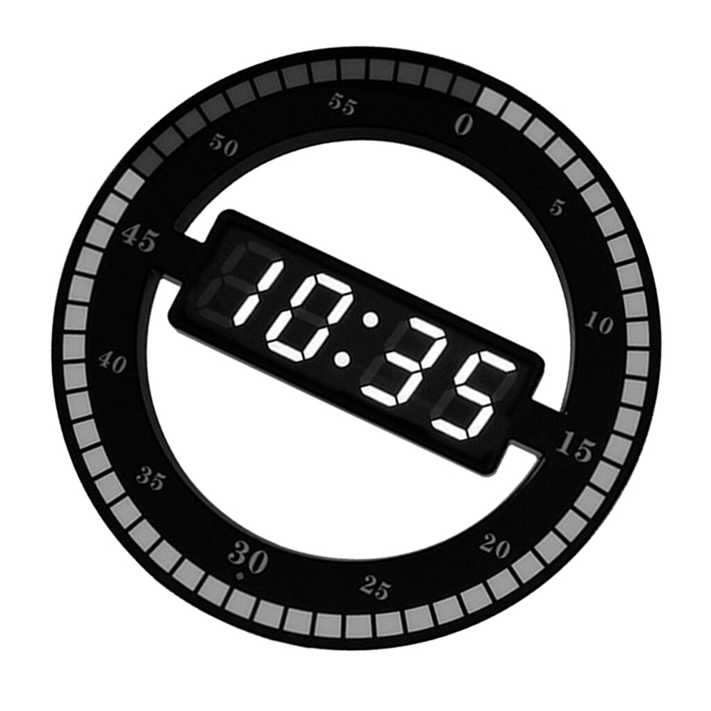 Electric Digital Hanging Wall Clock LED Display Clock Adjust Brightness Desktop Table Clock EU Plug