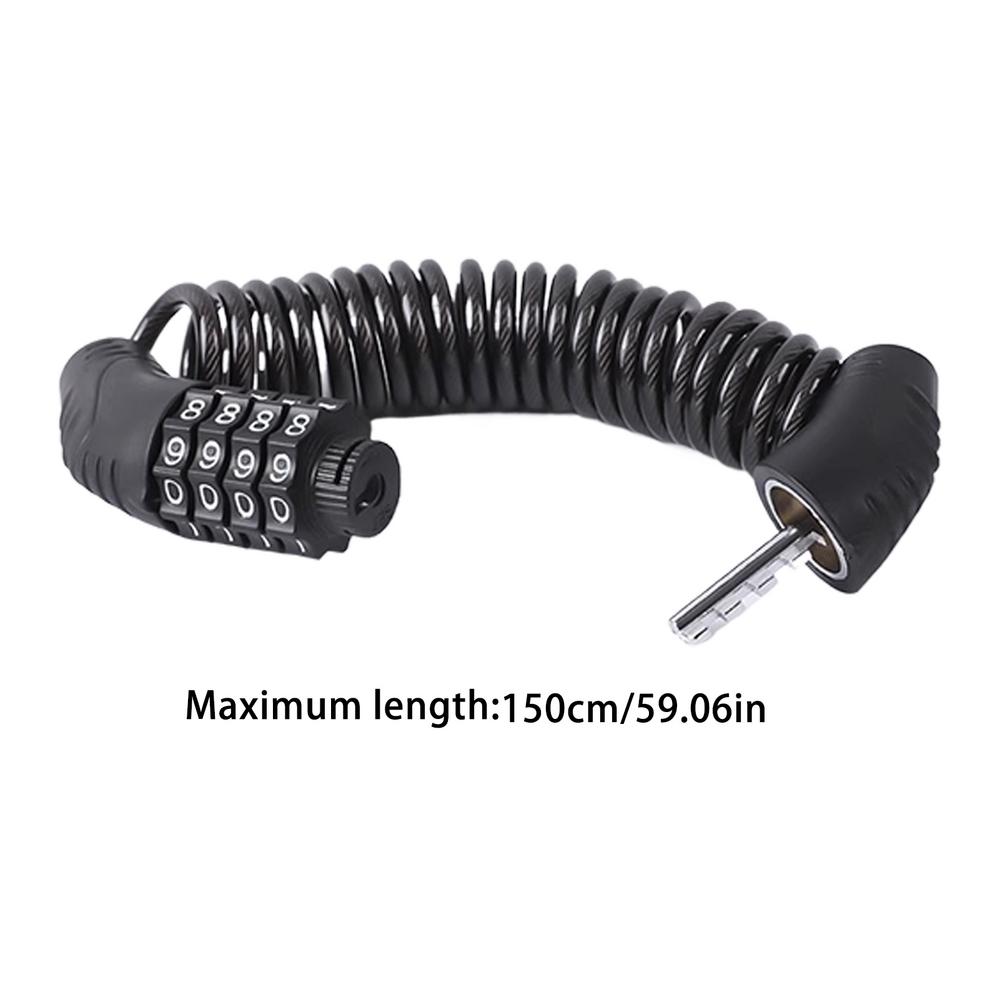 Cerradura de cadena para patinete, cerradura de cadena para patinete eléctrico, cerradura de cable combinada, cerradura de seguridad antirrobo para motocicleta: Default Title