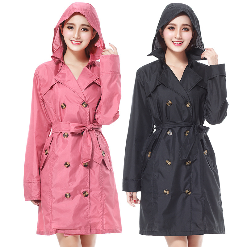 Retro raincoat womens hotsell