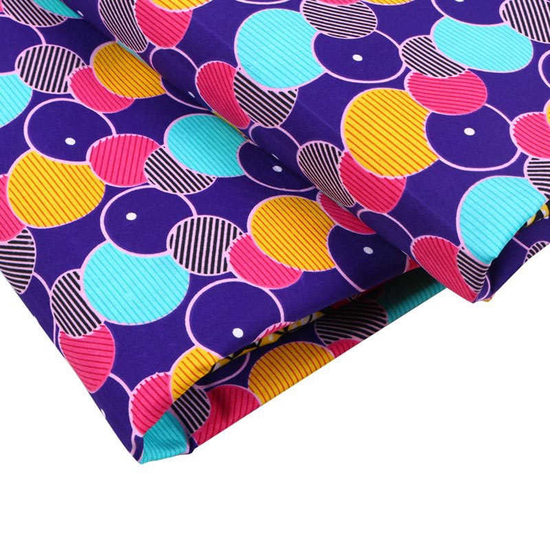 Afrikansk polyester voks print stof ankara bintareal voks afrikansk stof til festkjole