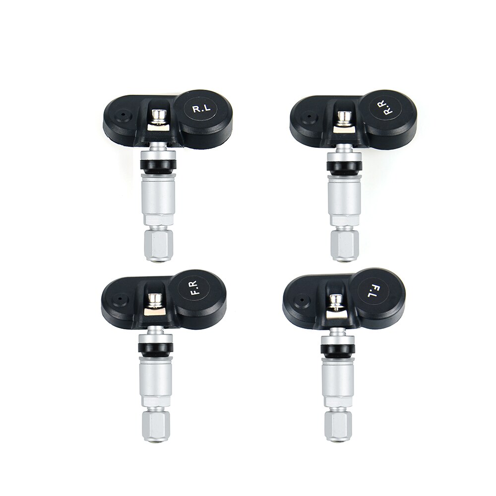 TPMS Tire Pressure Alarm Monitor Solar Power Tyre Pressure Monitoring System with 4 External Sensors Auto Alarm Security