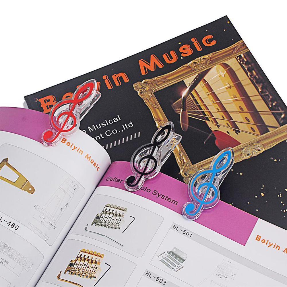 Muziekboek notitie clip plastic piano muziekboek pagina clip g-sleutel clip muziek accessoires