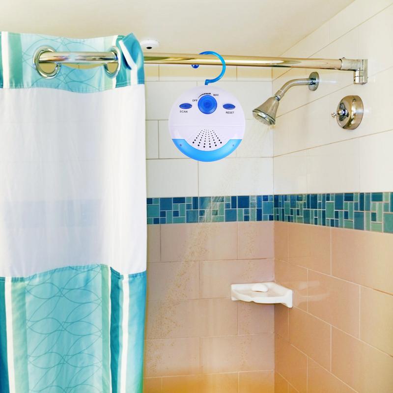 Fm Pocket Radio Mini Speakers Outdoor Accessoires Douche Radio 'S 88-108mh Fm Radio Met Haak Batterij-Aangedreven Waterdicht Voor Bad