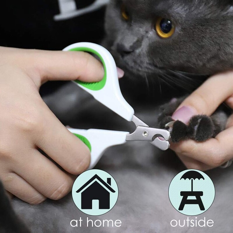 Kattennagelschaar, kattennagelknipper, kattenbenodigdheden met antislip handvat, nagelknipper voor huisdieren